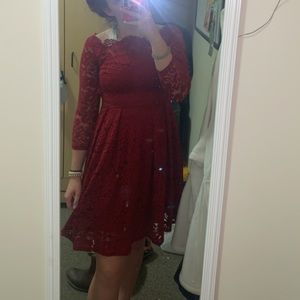 red formal dress!